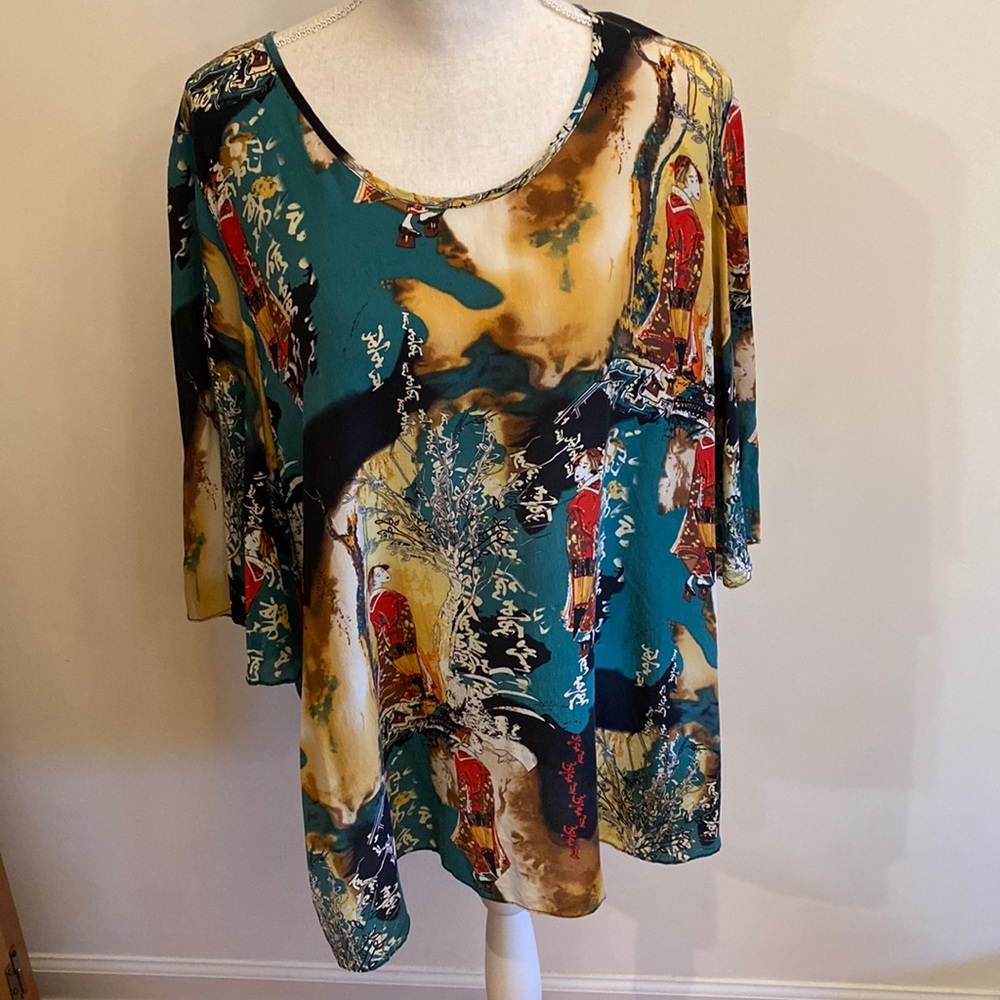 Tianello Alena Silk Geisha Top Size M